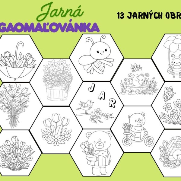 Jarná - megaomaľovánka