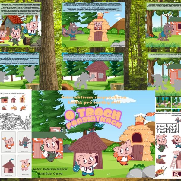 Interaktívna kniha O troch prasiatkach