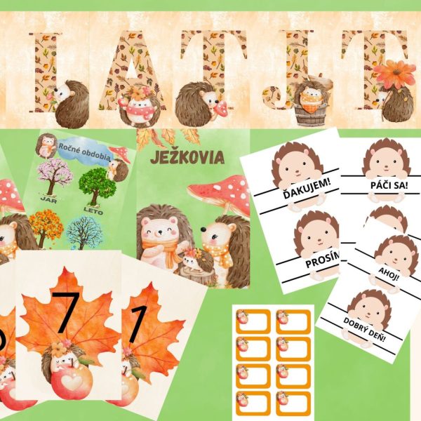 Výzdoba triedy - trieda Ježkovia