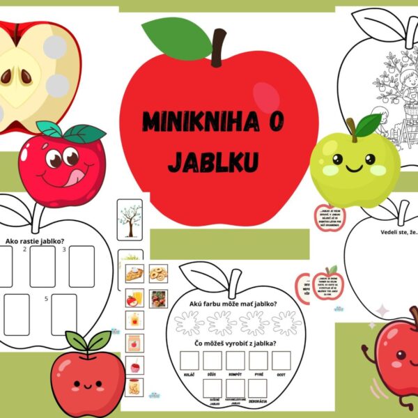 PDF Miniknižka o jablku - vystihovanie a lepenie