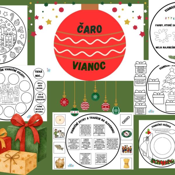 PDF Miniknižka o Vianociach - vystihovanie a lepenie